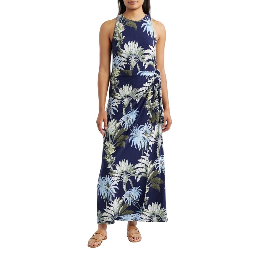 Tommy Bahama Jasmina Palisade Floral Sleeveless Maxi Coastal Dress XS